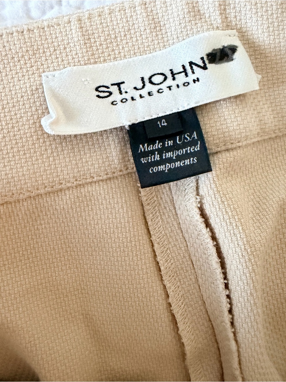 St John Emma Cream Dress Pants - Picture 3 of 7
